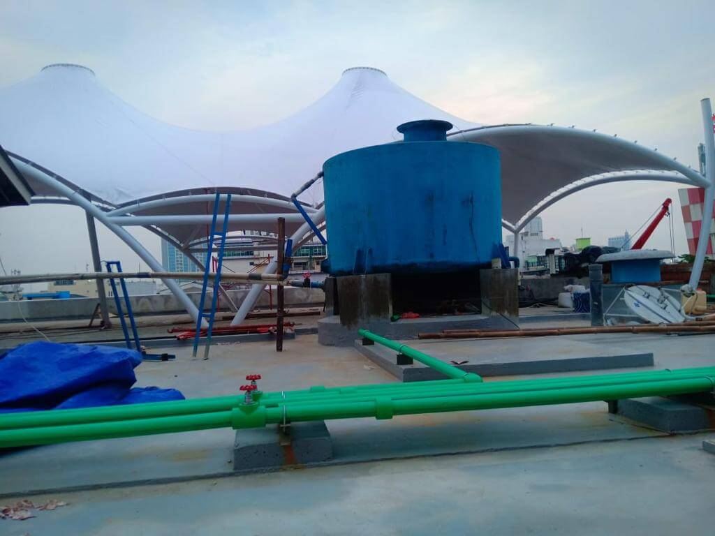 atap membran payung